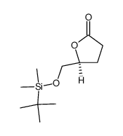 (5S)-(5-tert-butyldimethylsilyloxymethyl)furan-2(5H)-one结构式