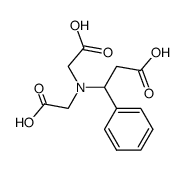 β-Phenyl-β-alanin-N-diessigsaeure Structure