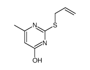 2-(ALLYLTHIO)-6-METHYLPYRIMIDIN-4-OL结构式