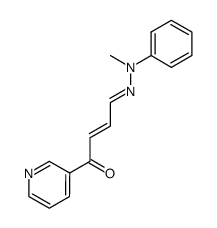4-Methylphenylhydrazono-1-(3-pyridyl)-2-buten-1-on结构式