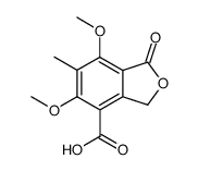5,7-dimethoxy-6-methyl-1-oxo-phthalan-4-carboxylic acid结构式