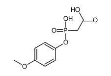 2-[hydroxy-(4-methoxyphenoxy)phosphoryl]acetic acid Structure