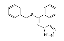 6-benzylsulfanyltetrazolo[5,1-a]phthalazine结构式