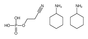 bis(cyclohexylammonium) 2-cyanoethyl phosphate结构式