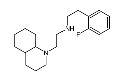 N-[2-(3,4,4a,5,6,7,8,8a-octahydro-2H-quinolin-1-yl)ethyl]-2-(2-fluorophenyl)ethanamine结构式