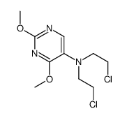 N,N-bis(2-chloroethyl)-2,4-dimethoxypyrimidin-5-amine结构式