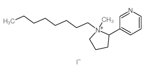 3-(1-methyl-1-octyl-2,3,4,5-tetrahydropyrrol-2-yl)pyridine结构式