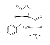 (R)-methyl 2-((S)-2-amino-3,3-dimethylbutanamido)-3-phenylpropanoate结构式
