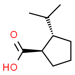 Cyclopentanecarboxylic acid, 2-(1-methylethyl)-, (1R,2S)- (9CI)结构式