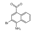 2-溴-4-硝基-1-萘胺结构式