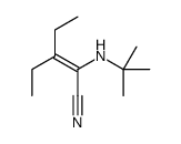 2-(tert-butylamino)-3-ethylpent-2-enenitrile结构式