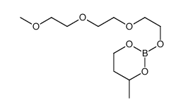 2-[2-[2-(2-methoxyethoxy)ethoxy]ethoxy]-4-methyl-1,3,2-dioxaborinane结构式