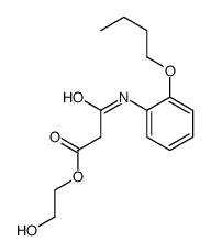 2-hydroxyethyl 3-(2-butoxyanilino)-3-oxopropanoate Structure
