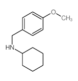 N-[(4-methoxyphenyl)methyl]cyclohexanamine Structure
