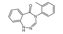 4-(2-methylphenyl)-1H-1,2,4-benzotriazepin-5-one Structure