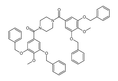 1,4-Bis[3,5-bis(benzyloxy)-4-methoxybenzoyl]piperazine结构式
