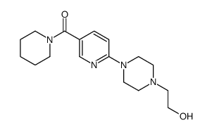 [6-[4-(2-hydroxyethyl)piperazin-1-yl]pyridin-3-yl]-piperidin-1-ylmethanone结构式