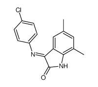 3-(4-chloroanilino)-5,7-dimethylindol-2-one Structure