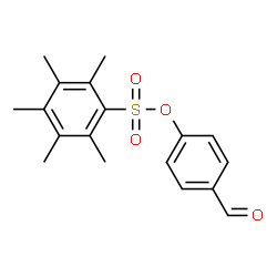 Benzenesulfonic acid,pentamethyl-,4-formylphenyl ester (9CI)结构式