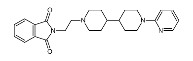 1-phthalimidoethyl-1'-(2-pyridyl)-4,4'-bipiperidine结构式