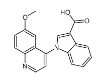 1-(6-methoxyquinolin-4-yl)indole-3-carboxylic acid结构式