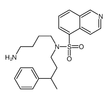 N-(4-aminobutyl)-N-(3-phenylbutyl)isoquinoline-5-sulfonamide结构式