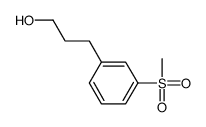 3-(3-methylsulfonylphenyl)propan-1-ol结构式