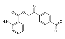 [2-(4-nitrophenyl)-2-oxoethyl] 2-aminopyridine-3-carboxylate结构式