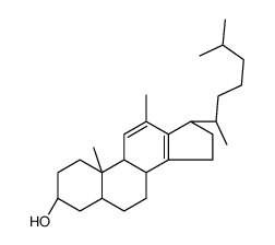 12-methyl-18-norcholesta-8,11,13-trien-3-ol structure