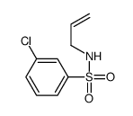 3-chloro-N-prop-2-enylbenzenesulfonamide Structure