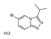 6-Bromo-3-isopropyl-[1,2,4]triazolo[4,3-a]pyridine hydrochloride结构式