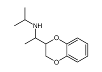 2-(1-Isopropylaminoethyl)-1,4-benzodioxane结构式