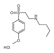 N-[2-(4-methoxyphenyl)sulfonylethyl]butan-1-amine,hydrochloride结构式