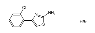 4-(2-chlorophenyl)thiazol-2-amine hydrobromide结构式