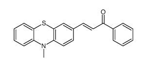 3-(10-methylphenothiazin-3-yl)-1-phenylprop-2-en-1-one Structure