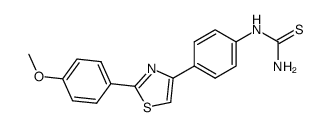 {4-[2-(4-methoxy-phenyl)-thiazol-4-yl]-phenyl}-thiourea Structure