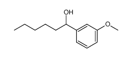 1-(3'-methoxyphenyl)-hexan-1-ol结构式