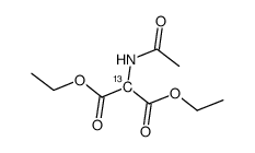 diethyl 2-acetamidopropanedioate结构式