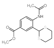 methyl 4-acetamido-3-(1,3-dithian-2-yl)benzoate结构式