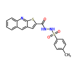 N'-[(4-Methylphenyl)sulfonyl]thieno[2,3-b]quinoline-2-carbohydrazide Structure