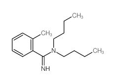 Benzenecarboximidamide,N,N-dibutyl-2-methyl-, hydrochloride (1:1)结构式