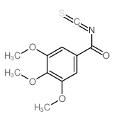 Benzoyl isothiocyanate,3,4,5-trimethoxy- Structure