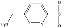 C-(6-Methanesulfonyl-pyridin-3-yl)-methylamine Structure