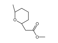 methyl 2-[(2R,6S)-6-methyloxan-2-yl]acetate结构式