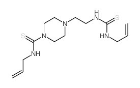 1-Piperazinecarbothioamide,N-2-propen-1-yl-4-[2-[[(2-propen-1-ylamino)thioxomethyl]amino]ethyl]- picture
