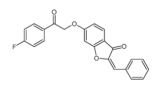 2-benzylidene-6-[2-(4-fluorophenyl)-2-oxoethoxy]-1-benzofuran-3-one Structure