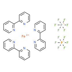 tris(2,2'-bipyridine)iron(II) bis(hexafluorophosphate)结构式