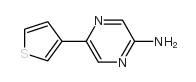 5-(3-噻吩)-2-吡嗪胺结构式