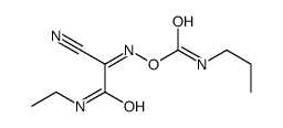 [[1-cyano-2-(ethylamino)-2-oxoethylidene]amino] N-propylcarbamate结构式