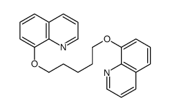 8-(5-quinolin-8-yloxypentoxy)quinoline结构式